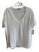 Evereve Size XL White Pima Cotton Short Sleeve V Neck Solid Color T Shirt Top White / XL