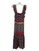 Corey lynn calter Size S Red & Multi Print Rayon & Viscose Abstract Tiered Dress Red & Multi Print / S