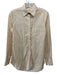 Ann Mashburn Size XS Yellow & Cream Cotton Long Sleeve Floral Button Down Top Yellow & Cream / XS