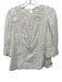 Veronica Beard Size s / 4 White Cotton Eyelet Lace 3/4 puff sleeve Top White / s / 4