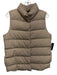 Brochu Walker Size Small Beige Polyester Snap Button Front Mock Neck Vest Beige / Small