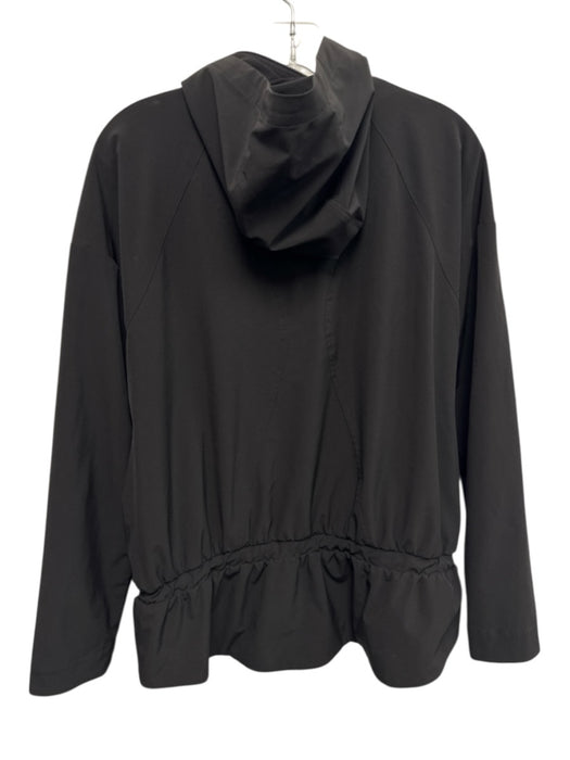 Spanx Size Small Black Polyester Blend Long Sleeve Zip Front Jacket Black / Small
