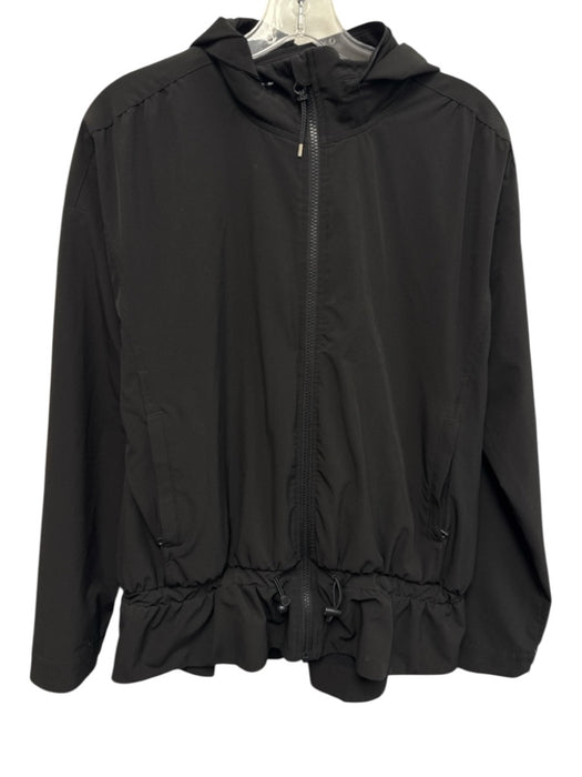 Spanx Size Small Black Polyester Blend Long Sleeve Zip Front Jacket Black / Small