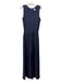 Spanx Size S Navy Blue Modal & Polyester Blend Sleeveless Back Button Jumpsuit Navy Blue / S