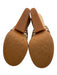 Kork-Ease Shoe Size 9 Brown Leather & Cork Wood Strappy Ankle Buckle Wedges Brown / 9
