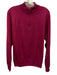 Peter Millar Size M Magenta Wool Solid Quarter Zip Men's Sweater Magenta / M