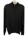 Peter Millar Size M Black Wool Solid Quarter Zip Men's Sweater Black / M