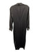 Theory Size 4 Gray Triacetate Blend Long Sleeve Satin Twist Knot Midi Dress Gray / 4