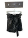 Blank NYC Size 27 Black Polyester Faux Snake Leather Paper Bag High Waist Shorts Black / 27