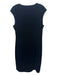 Maggy London Size 12 dark blue Polyester Blend Sleeveless Side Tie Velvet Dress dark blue / 12