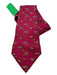 Hermes Magenta Silk Moles Men's Ties