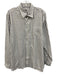 Alan Paine Size L White & Multi Cotton Grid Button Up Men's Long Sleeve Shirt White & Multi / L
