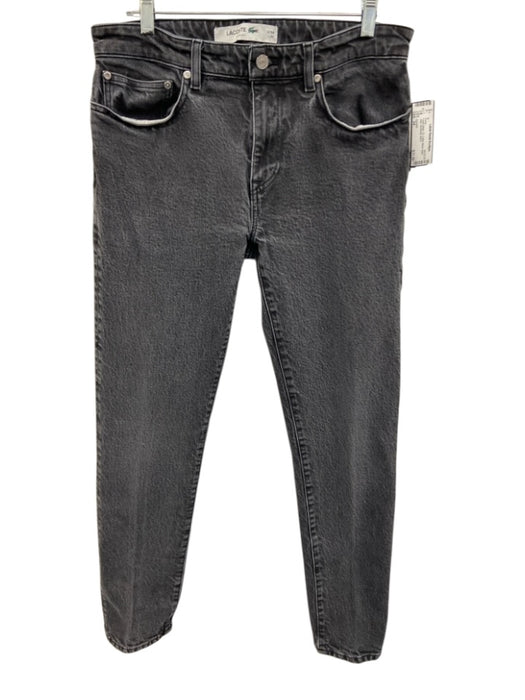 Lacoste Size 34 Faded Black Cotton Blend Solid Jean Men's Pants Faded Black / 34
