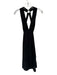 Zara Size S Black Viscose Blend Eyelet Halter Open Back Maxi Dress Black / S