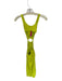 Solid & Striped Size S Chartreuse Viscose Blend Cut Out Key Ring Slit Maxi Dress Chartreuse / S