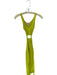 Solid & Striped Size S Chartreuse Viscose Blend Cut Out Key Ring Slit Maxi Dress Chartreuse / S