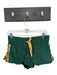 FP Movement Size S Green & Orange Nylon Blend Lace Up High Waist Athletic Shorts Green & Orange / S