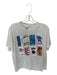 Queen of Sparkles Size L White Cotton Blend Sequins T Shirt Top White / L