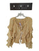 Jens Pirate Booty Size XS/S Yellow Cotton Tie Detail Ruffle Gauze Top Yellow / XS/S