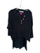 FP Beach Size S Black Cotton Knit Wide Leg Crop Pant Set Black / S