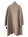 J Crew Size 12 Taupe Brown Wool Blend Zip & Button Knee Length Coat Taupe Brown / 12