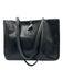 Longchamp Black Leather Logo Toggle Clasp Tote Bag Black / L