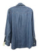 COS Size 10 Blue Cotton Button Up Long Sleeve Collar Top Blue / 10