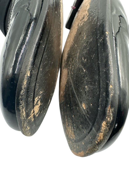 Ferragamo Shoe Size 10 Black Patent Leather & Suede Dress Tuxedo Men's Shoes Black / 10