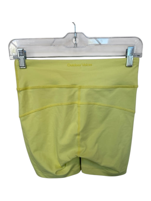 Outdoor Voices Size S Yellow Nylon Blend High Waist Bike Short Athletic Shorts Yellow / S