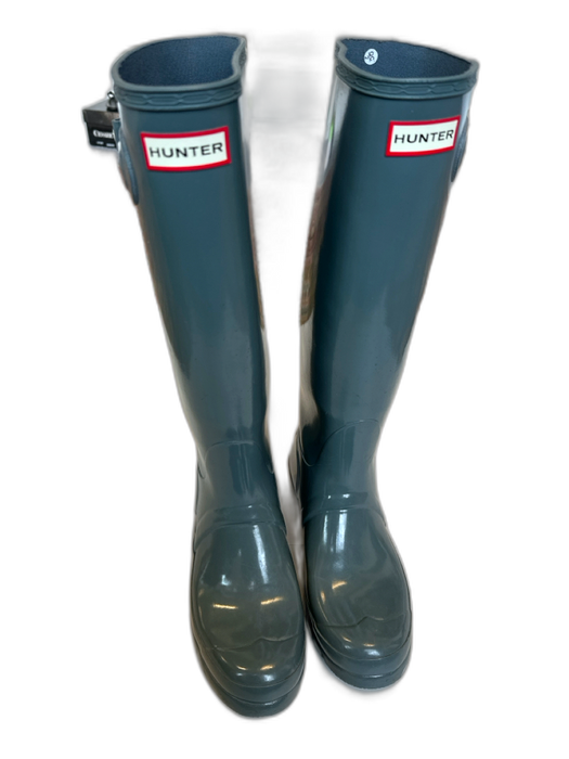 Hunter Shoe Size 8 Grey Rubber Knee High Rainboots Grey / 8