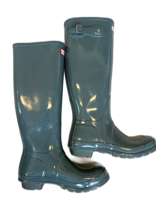 Hunter Shoe Size 8 Grey Rubber Knee High Rainboots Grey / 8