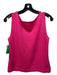 St John Size S Pink Wool Sleeveless Square Neck Top Pink / S