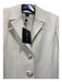 St John Collection Size 6 Cream Wool Button Up Faux Pockets Pearl Button Jacket Cream / 6