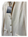 St John Collection Size 6 Cream Wool Button Up Faux Pockets Pearl Button Jacket Cream / 6