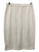 St. John Collection Size 6 Cream Wool Blend Elastic Waist Skirt Cream / 6