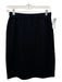 St. John Collection Size 6 Black Wool Blend Elastic Waist Knee Length Skirt Black / 6