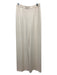 St John Collection Size 6 Cream Wool Elastic Waist Pleat Detail Straight Pants Cream / 6