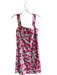 Lilly Pulitzer Size 8 White & Pink Cotton & Spandex Square Neck Sleeveless Dress White & Pink / 8