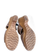 Bjorndal Shoe Size 8.5 Taupe & Tan Leather Slip On Open Toe Wedge Sandals Taupe & Tan / 8.5