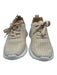 Ilse Jacobsen Shoe Size 39 Beige & Silver Leather Upper Lace Up Sneakers Beige & Silver / 39