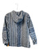 Faherty Size XS Shades of Blue Cotton Half Button Hood Kangaroo Pocket Hoodie Shades of Blue / XS