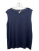 Shari's Place Size M/44 Navy Blue Cashmere & Silk Round Neck Sleeveless Top Navy Blue / M/44