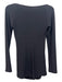 Norma kamali Size XS/34 Black Poly Surplice Side Gather Long Sleeve Top Black / XS/34