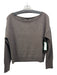 Naked Cashmere Size XS Taupe Brown Cashmere Wide Neck Crop Long Sleeve Sweater Taupe Brown / XS