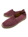 Chloe Shoe Size 38 Dusty Purple Suede Scalloped Espadrille Moccasin Flats Dusty Purple / 38