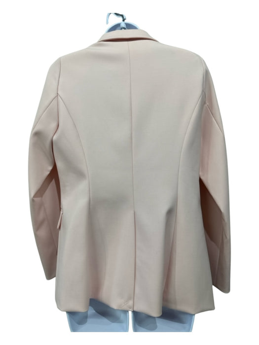 Adam Lippes Size 8 Blush Pink Virgin Wool Blend Double Breast Blazer Jacket Blush Pink / 8