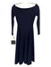 Norma kamali Size XS/34 Navy Long Sleeve Off Shoulder Midi Dress Navy / XS/34