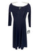 Norma kamali Size XS/34 Navy Long Sleeve Off Shoulder Midi Dress Navy / XS/34