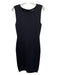 Line Size L Black Rayon Blend Sleeveless Dress Black / L