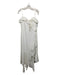 Jonathan Simkhai Size 10 White Polyester Blend Ruffle Trim Spaghetti Strap Dress White / 10